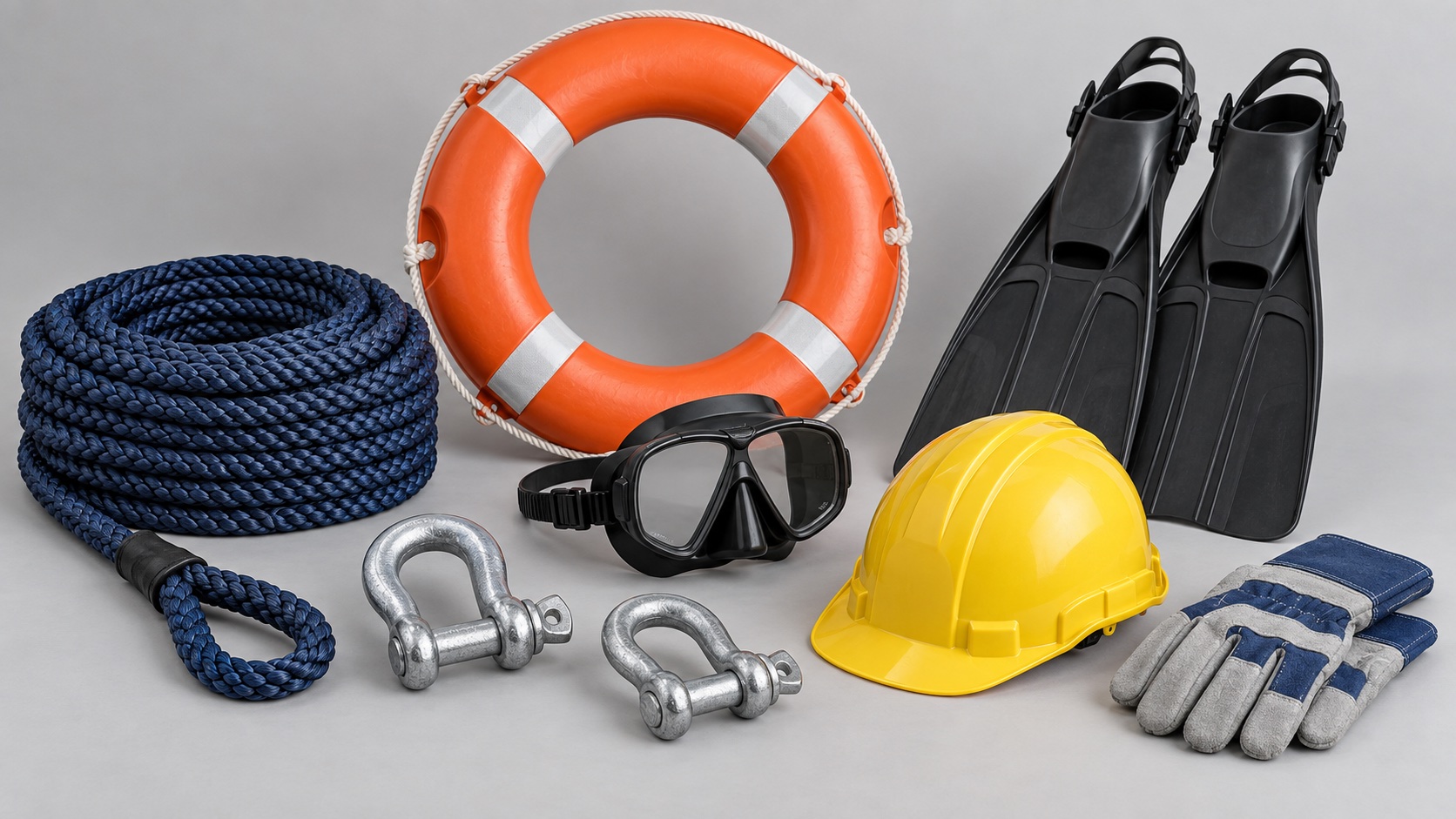 Selección referencial de suministros marinos, buceo y equipos de protección